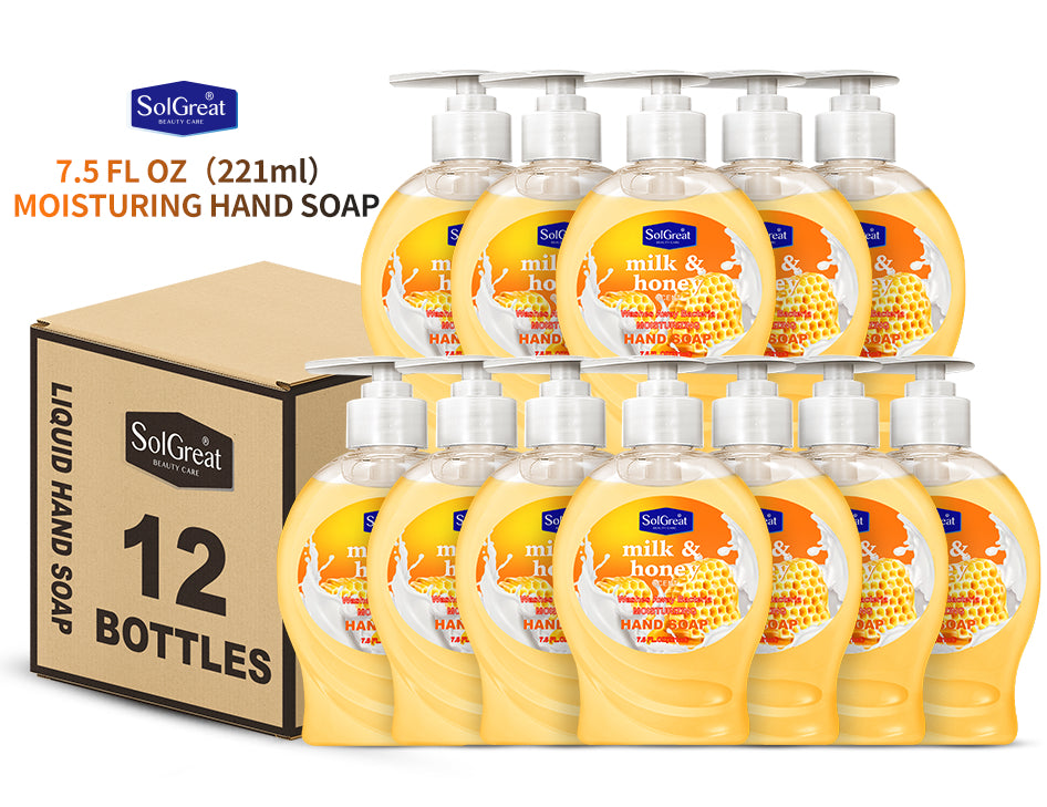 Solgreat MOISTURIZING HAND SOAP - MILK & HONEY SCENT